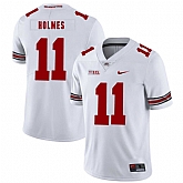 Ohio State Buckeyes 11 Jalyn Holmes White Nike College Football Jersey Dzhi,baseball caps,new era cap wholesale,wholesale hats